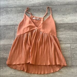 Forever 21 Peach Pleated Camisole